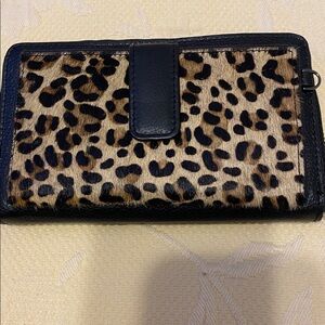 Rachel Roy Black Leather Wallet, no wear.